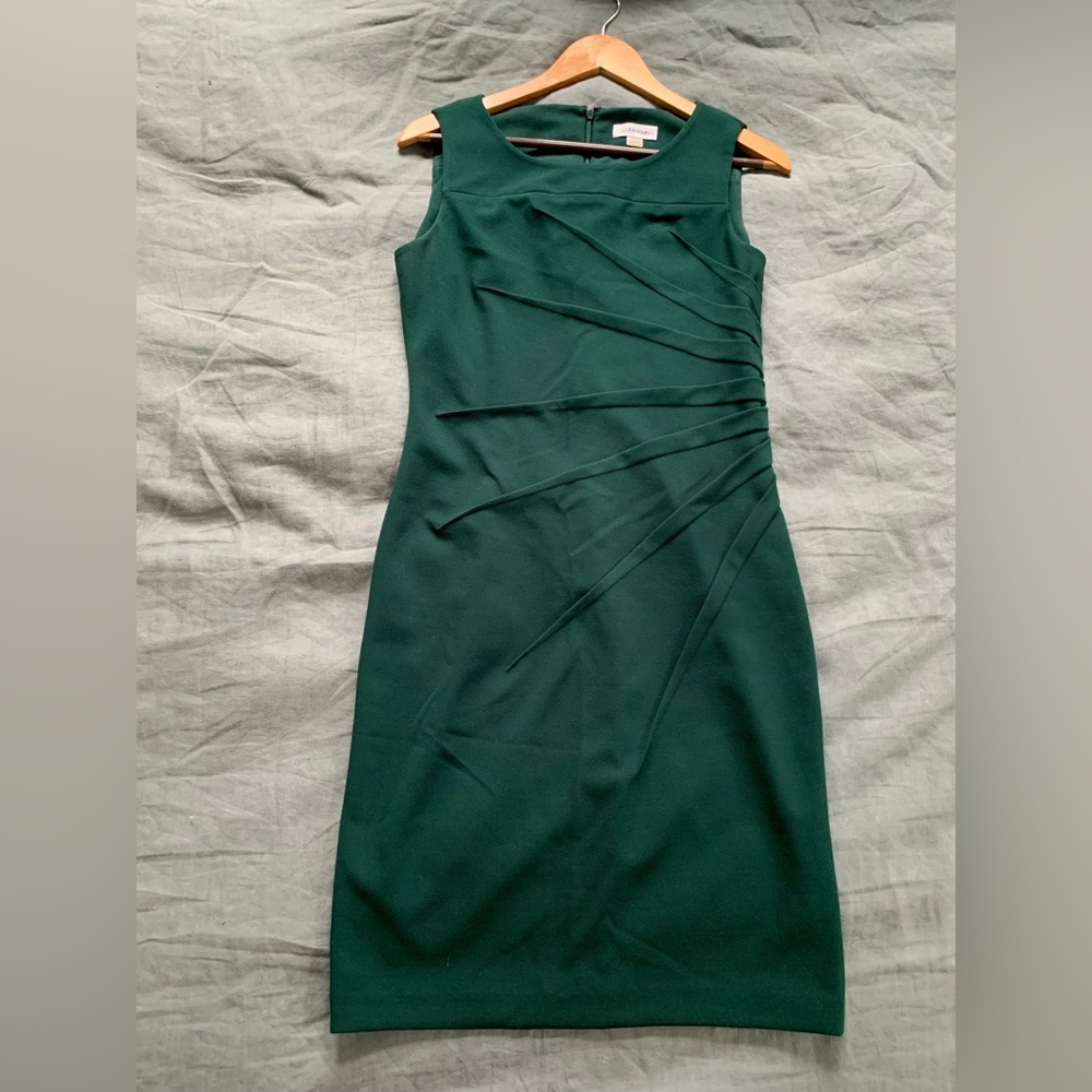 Green Calvin Klein Body Con Dress